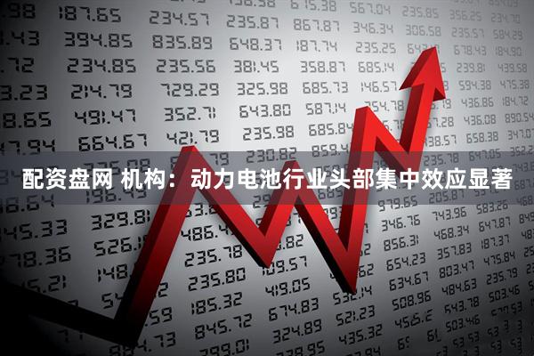 配资盘网 机构：动力电池行业头部集中效应显著